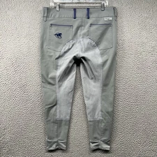 Smartpak Piper Evolution Fullseat Breeches Womens 36 R Grey Equestrian Horseback