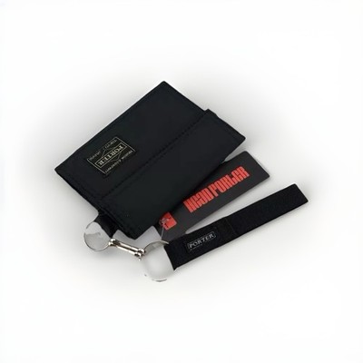 Head Porter Yoshida Co 1st Generation Capsule Trifold Wallet Black