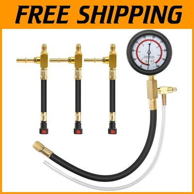 #ad Essential Fuel Pressure Kit Double Scale Gauge $67.99