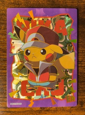 New! Ash Pikachu Poncho ER 016 Gold Holo Eif Origin 4.0 Non-TCG Pokémon