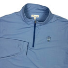 Peter Millar Pullover Mens XL Blue Crown Sport Quarter Zip Golf Performance