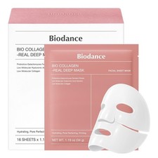 BIODANCE Bio-Collagen Real Deep Mask, Hydrating Overnight Hydrogel Mask,Pores