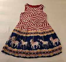 GENUINE KIDS OSHKOSH GIRLS SUMMER DRESS MERRY GO ROUND.  SZ. 4T