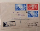 REGISTERED FIRST DAY COVER CHANNEL ISLANDS LIBERATION POSTED IN GUERNSEY 1948