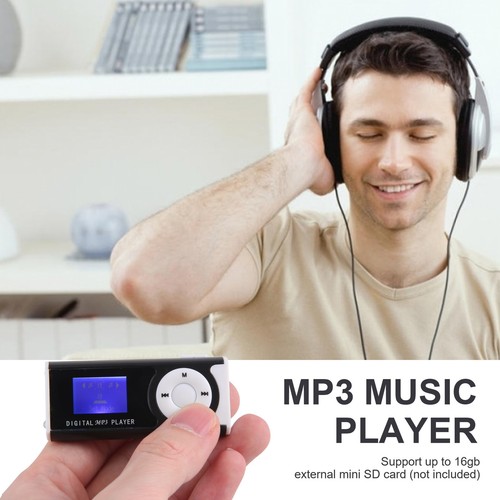 1X( Reproductor de Clip USB Reproductor de MP3 Pantalla LCD 16GB Tarjeta 3191 - Imagen 4 de 7