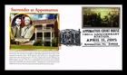 US COVER APPOMATTOX COURT HOUSE CIVIL WAR 150TH ANNIVERSARY FDC PANDA CACHET