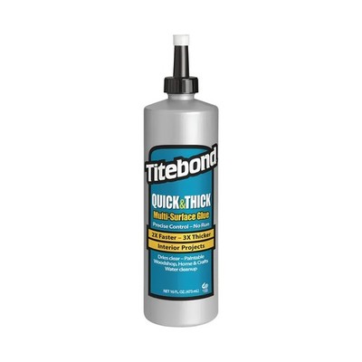 Brixwell QI96-001 Titebond, Quick and Thick Multi-Surface Glue 16 oz.