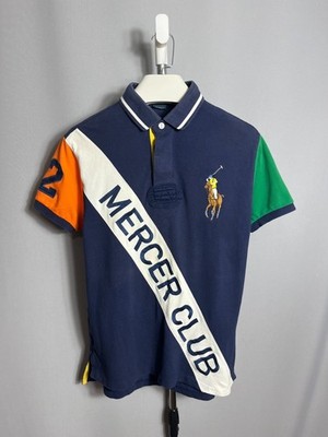 Polo RALPH LAUREN Vintage 90s Mercer Club Herren Poloshirt Gr.M