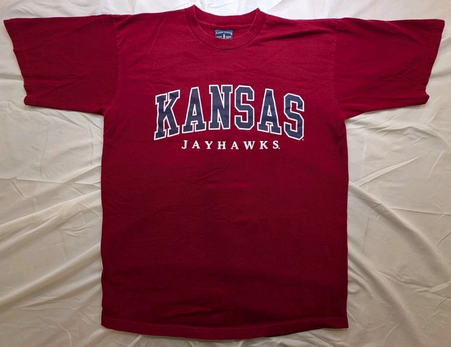 Vintage University Of Kansas Jayhawks T-shirt - Men's Large - Made In USA - KU