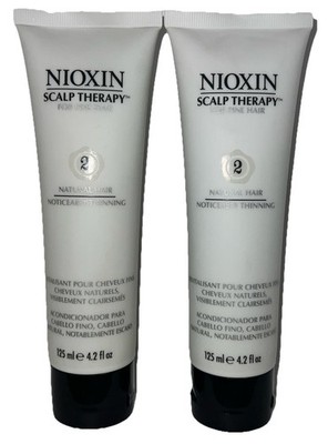 Pack Of 2 NIOXIN SYSTEM 2 SCALP THERAPY for fine hair (4.2 Oz Each) NEW/See Pics