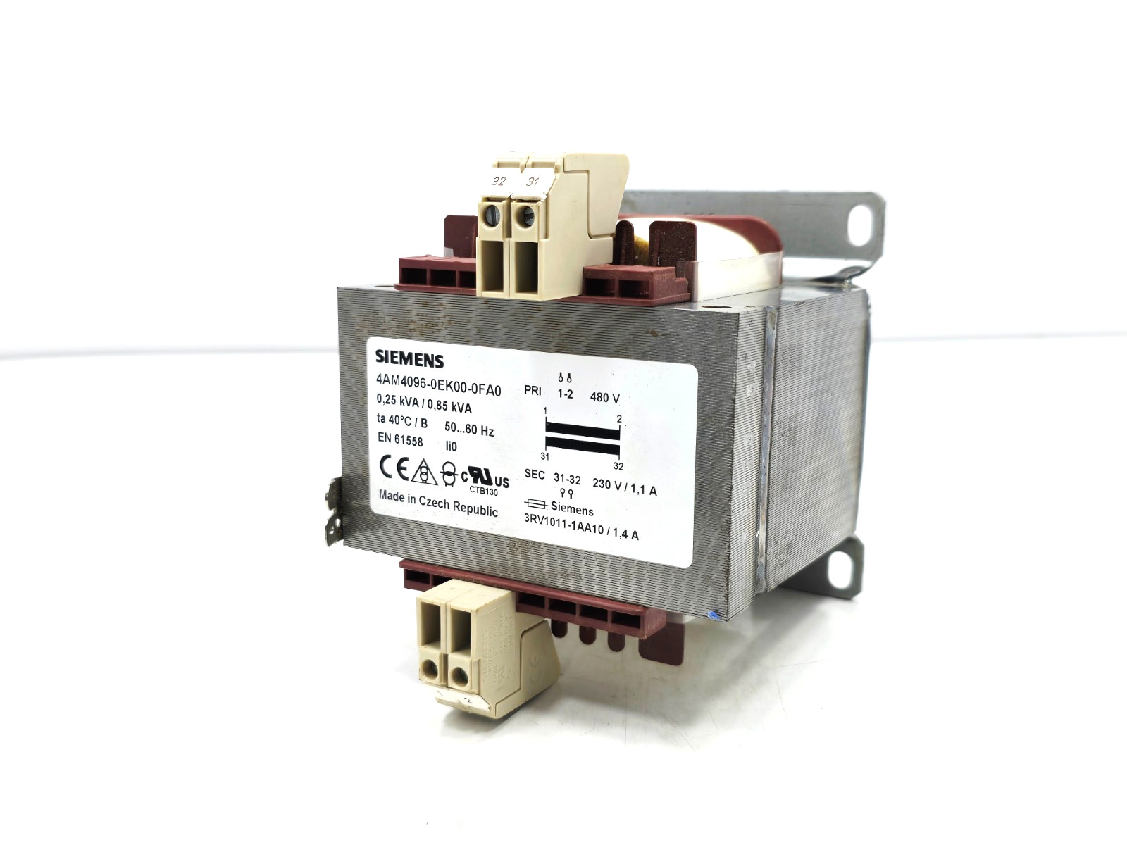 Siemens 4AM4096-0EK00-0FA0 Control Transformer