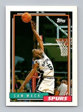 1992-93 Topps #377 Sam Mack Near Mint or Better Rookie