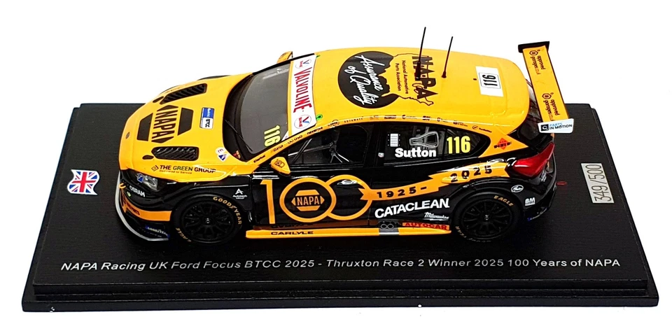 Spark escala 1/43 UK027 - NAPA Ford Focus BTCC 2025 #116 ganador carrera 2 Thruxton Foto 4 de 4