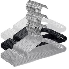 Bamu Premium Metal Hangers with Rubber Coating 20 Pack - Heavy Duty