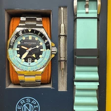 Spinnaker Dumas GMT Automatic Dark Turquoise Black Dial Watch SP-5119-33