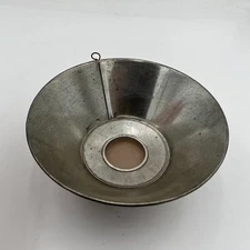 VTG Funnel Tin Canning Colander Strainer Sieve Very Wide Pour Farmhouse Decor