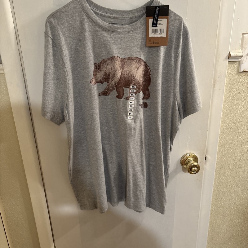 North Face Grey Bear Tshirt Women’s Size XL