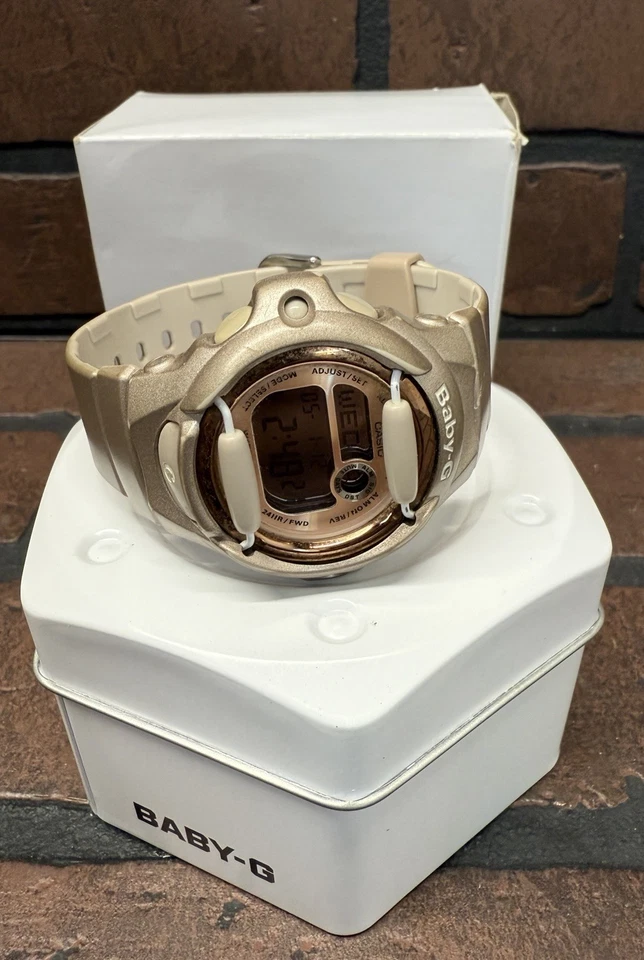 Casio BG169G (3252) Baby-G Rose Gold/Beige Women's Watch NEW BATTERY - Image 2 of 4