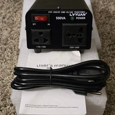 LVYUAN Voltage Transformer 500 Watt Step Up/Down Converter From 110-120/220-240V