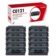 10 PK 3252C001 Black Toner Cartridge For Canon 121 Image Class D1650 D1620