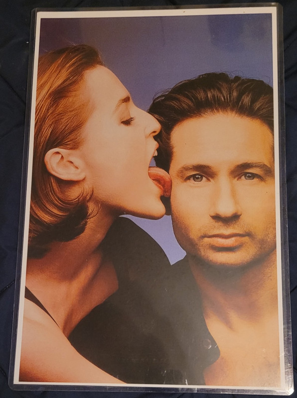 Color Portrait Poster Gillian Anderson David Duchovny
