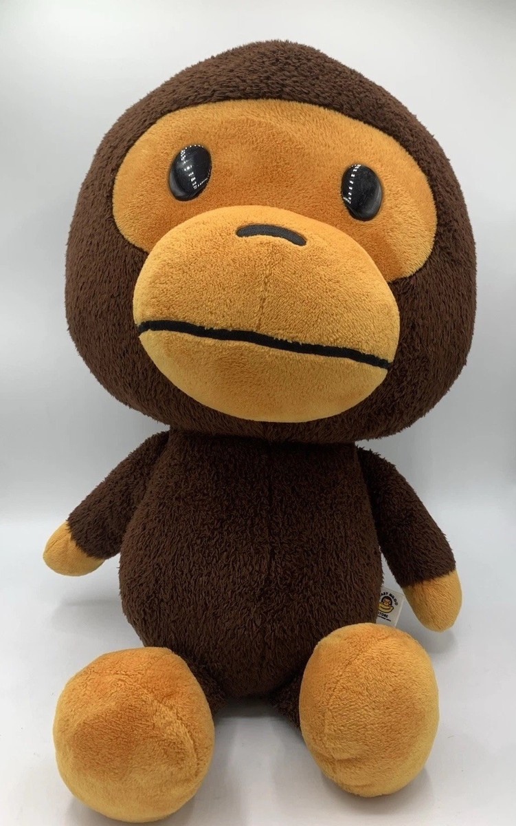 RARE BAPE A BATHING APE BAPE BABY MILO PLUSH Monkey 20” DOLL, EHTF