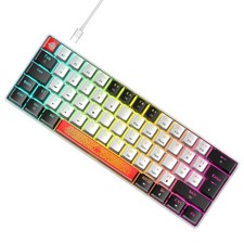 LexonElec 60 Wired RGB Gaming Keyboard,62 Keys Compact Mechanical Keyboard N...