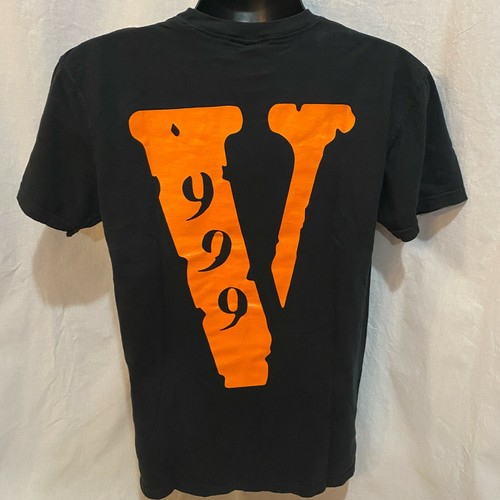 T-Shirt Large Blck Orange Vlone Tee 
