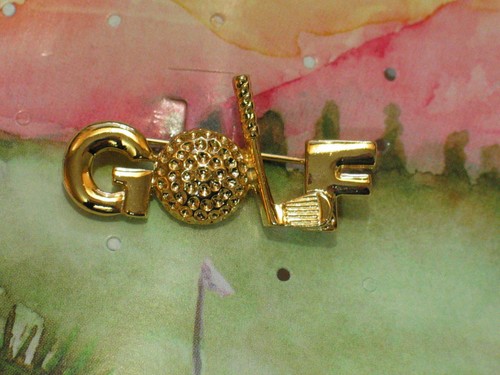 Golf Pin , Beautiful Golf Lapel Pin - Picture 3 of 3