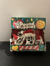  9420 NIB Galoob Special Edition Pound Puppies Holiday Dalmatians Plush