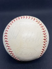 1933 NL All Star Team Reunion Signed Baseball Dizzy Dean Waner Bros Carey HOF