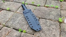 Custom Kydex sheath for GLOCK FIELD KNIFE 78 & 81, pancake style, belt clip (Bk)