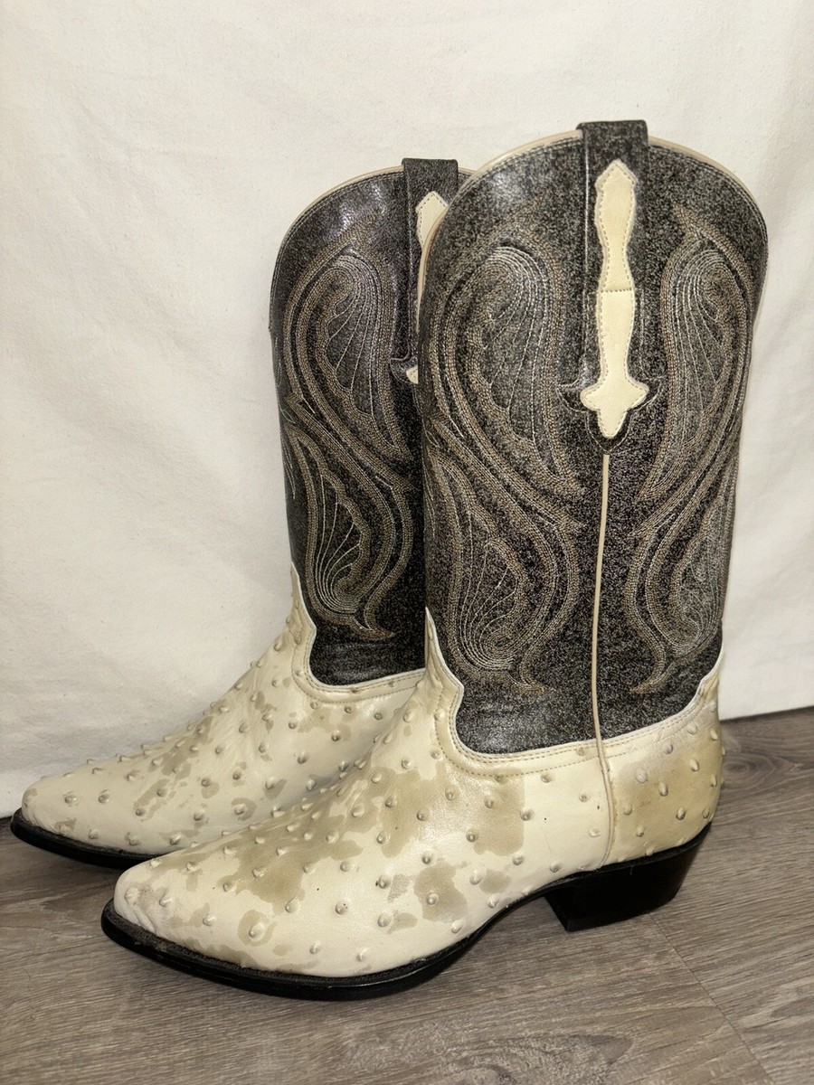 Bravo Rodeo Ostrich Skin Boots Sz 9 Men main image 4