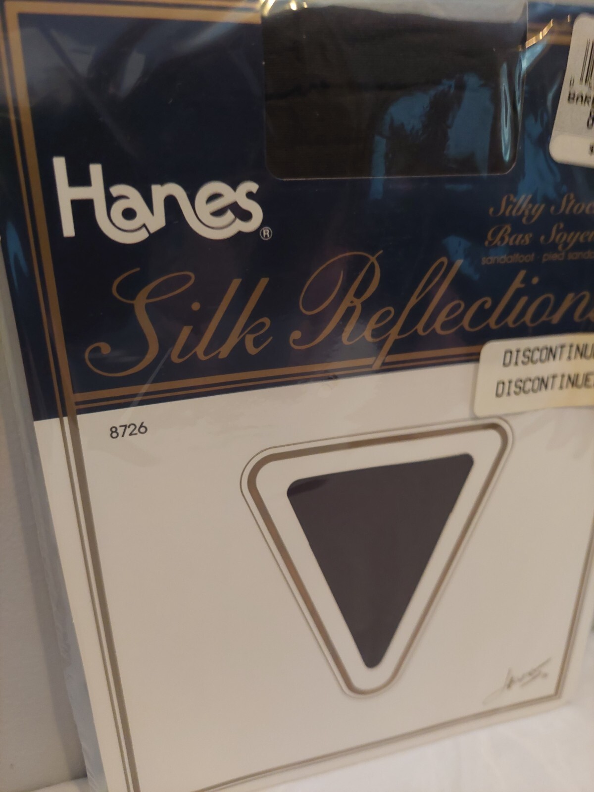 Vintage Pantyhose Hanes Stockings Color Barely Black size 81/211