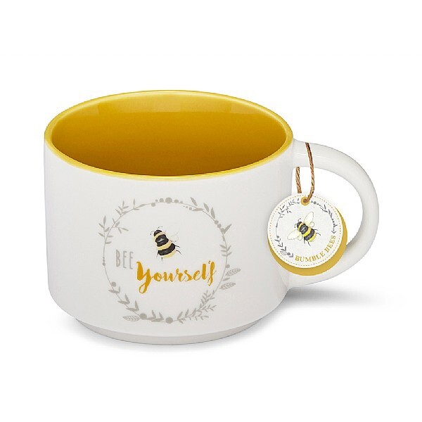 Cooksmart Bumble Bees Bee Yourself Stacking Mug Tea Coffee Drinks Cup Home