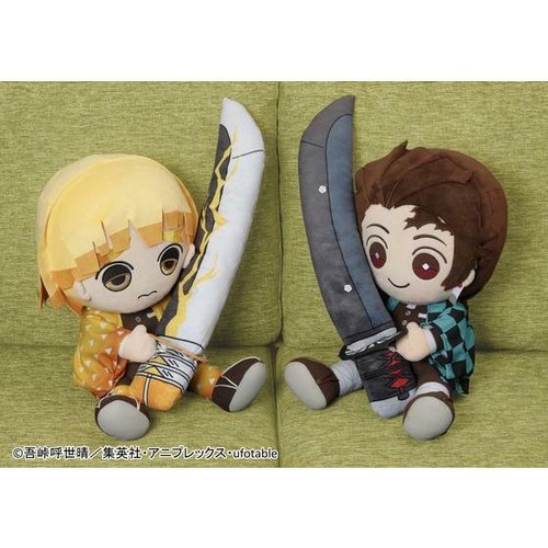 Demon slayer PC cushion Plush toy Tanjiro Kamado Big Cushion 21-inch 55x40x35cm - 第 7/9 張圖片