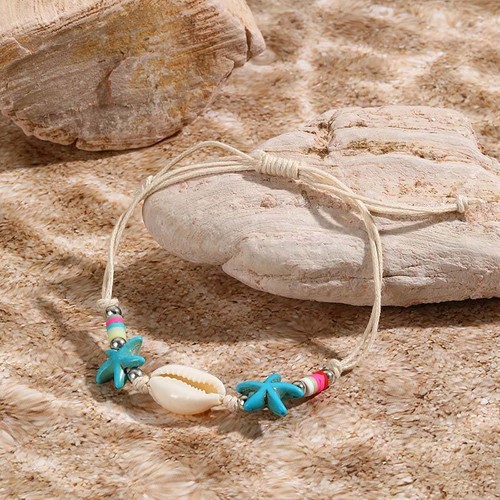 Shell Turtle Beaded Braided Anklet Bracelet Beach Women Boho Handmade Jewelry - Picture 19 of 25