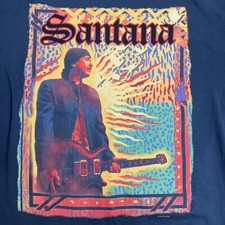 2006 CARLOS SANTANA Concert Tour (Large) T-Shirt BLACK MAGIC WOMAN - Official