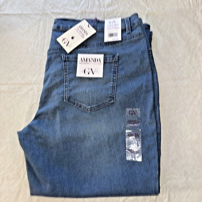 Gloria Vanderbilt Amanda Original Slimmimg Jean 20W Classic Rise NWT