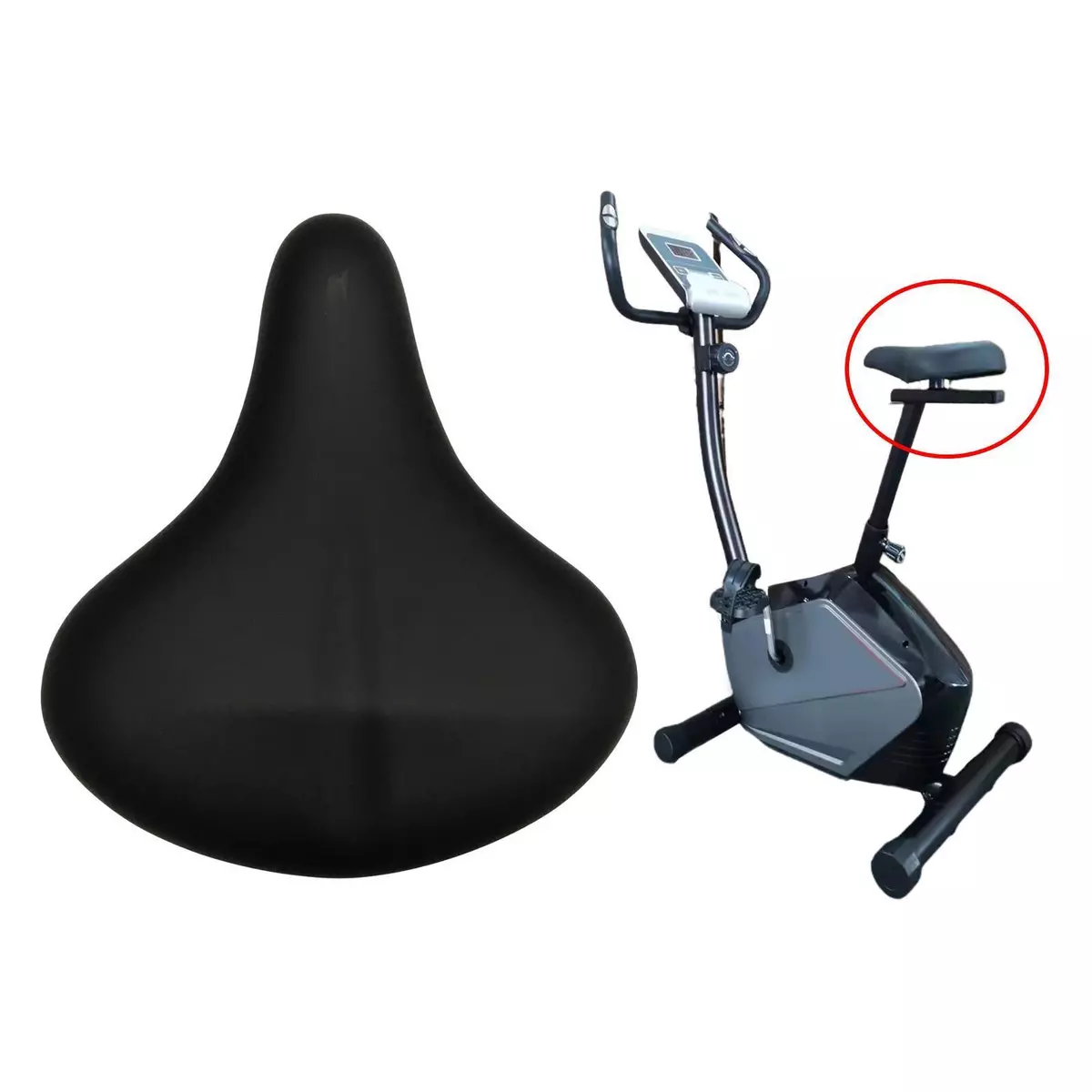 Bike seat,bike seat cushion,wide bike seat,exercise bike seat replacement