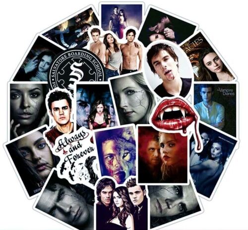 The VAMPIRE DIARIES Stickers [Set A] DAMON Elena STEFAN~Mikaelson Brothers~VINYL - Picture 1 of 11
