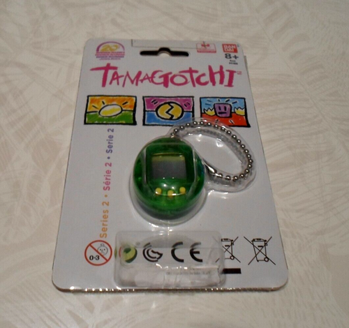 Tamagotchi Mini Bandai – Vert Transparent – Série 2 Anniversaire – Neuf