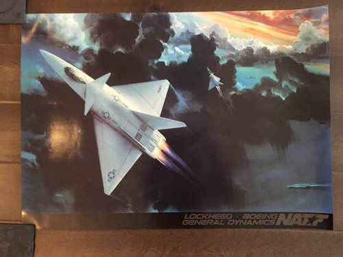 Glossy IN COLOR NATF Aircraft poster- circa 1990s