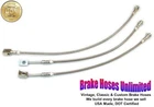 STAINLESS BRAKE HOSE SET Ford Truck F100 / F150 - 1975 Late, 1976 1977 1978 1979