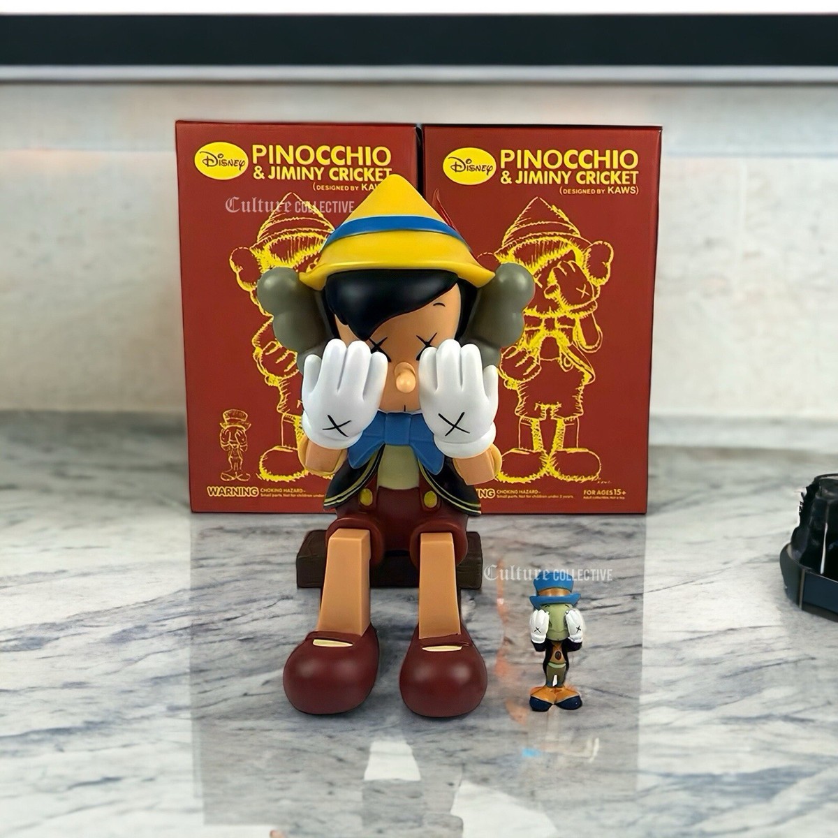 Kaws Pinocchio & Jiminy Cricket Style 9.5inch Collectable Figure