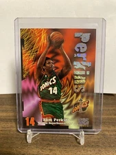 1997-98 Skybox Z-Force Sam Perkins RAVE 233/399 Parallel Card #129 NBA SONICS