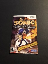 sonic rings wii Manual Only