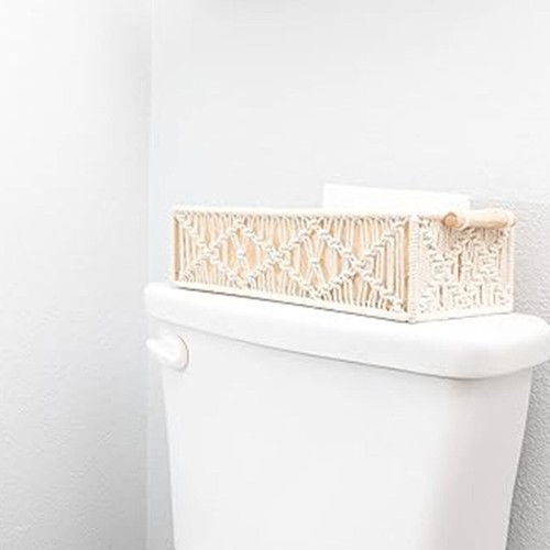 Hand Woven Square Storage Basket Desktop Organizer for Cosmetics Snack Office AU - Picture 11 of 16