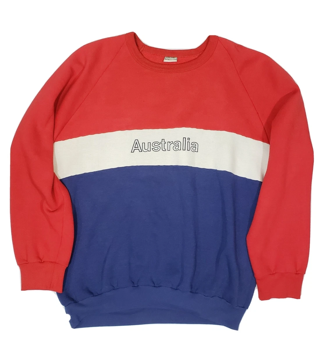 Vintage Made In Australia Sweatshirt Australia red white blue