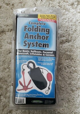 Kwik Tek Complete Folding Anchor System Boats Personal Watercraft 